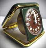Wekker~Lumen~Reiswekker~Opklapbaar~Vintage Groen, Ophalen of Verzenden