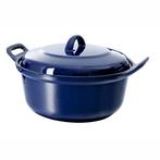 BK Cuisson gietijzeren braadpan, blauw 28cm, Gietijzer, Nieuw, Ophalen of Verzenden, Keramische plaat