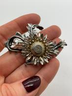 A311 Prachtige zilveren Schotse distelbroche, Sieraden, Tassen en Uiterlijk, Antieke sieraden, Ophalen of Verzenden, Zilver, Broche