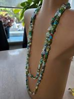 2 fijne millefiori glaskralen kettingen, Sieraden, Tassen en Uiterlijk, Kettingen, Ophalen of Verzenden, Zo goed als nieuw, Overige materialen
