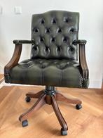 Groene Chesterfield stoel, Ophalen of Verzenden