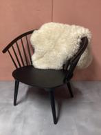 Vintage spijlen fauteuil, Huis en Inrichting, Fauteuils, Minder dan 75 cm, Gebruikt, 50 tot 75 cm, Hout