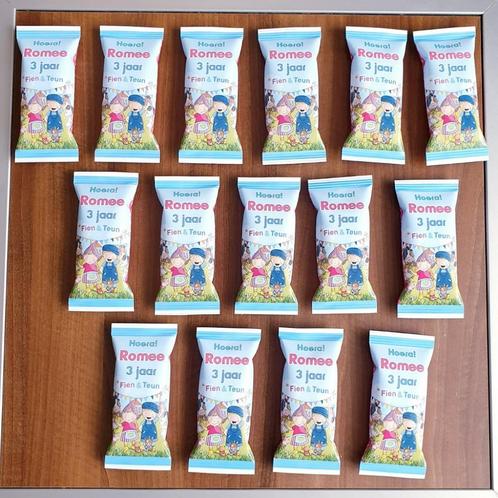 Traktatie Dreumesbiscuit met thema FIEN & TEUN, Hobby en Vrije tijd, Feestartikelen, Nieuw, Feestartikel, Verjaardag, Ophalen of Verzenden
