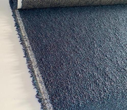 De Ploeg Serra; bouclé; blauwtinten; max. 3,5 mtr meubelstof, Hobby en Vrije tijd, Stoffen en Lappen, Nieuw, Overige materialen