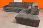 🚚GRATIS LEVERING ️✅️Mooie grijze ribstof hoekbank, Huis en Inrichting, Ophalen, The best sofa, Zo goed als nieuw, 150 cm of meer