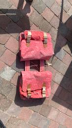 Dubbele fietstas roze 38 cm merk Baail, Ophalen of Verzenden, Gebruikt, Basil