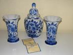 Delfts blauw kaststel 3 delig - collectie The Original Blue, Antiek en Kunst, Antiek | Vazen, Ophalen