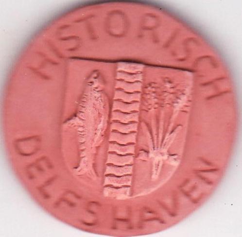 HISTOISCH DELFSHAVEN Porcelein, Postzegels en Munten, Penningen en Medailles, Overige materialen, Verzenden