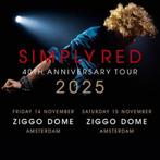 Simply Red Ziggo Dome 14 November 2x, Twee personen, November