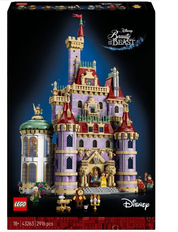 Te huur: Lego Belle en Beest kasteel 43263, Ophalen of Verzenden, Gebruikt, Complete set, Lego