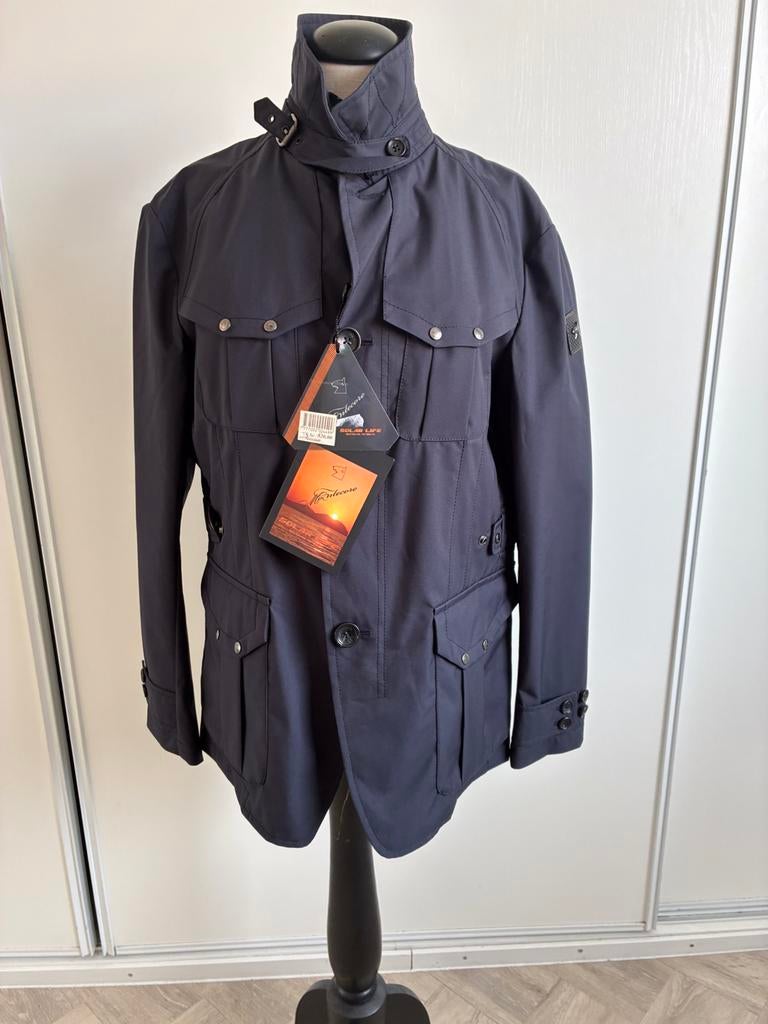 Montecore herenjas, Verzenden, Zo goed als nieuw, Maat 48/50 (M), Blauw