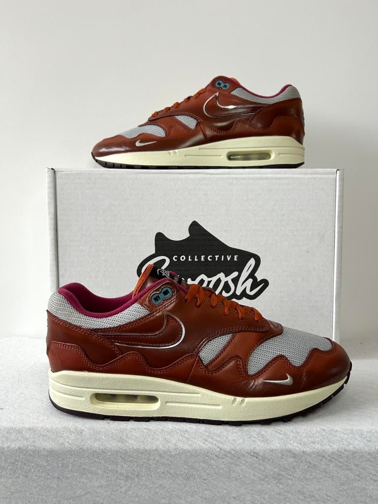 Nike Air Max 1 Patta The Next Wave Dark Russett (EU 44), Bruin, Nike, Ophalen of Verzenden, Sneakers of Gympen