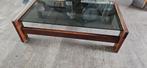 Vintage salontafel wenge, 100 tot 150 cm, Minder dan 50 cm, Rechthoekig, 50 tot 100 cm