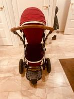 Joolz Geo Tweelingwagen Rood + Extra's, Kinderen en Baby's, Duowagen, Ophalen of Verzenden, Zo goed als nieuw, Kinderwagen