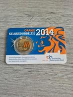 Oranje geluksdubbeltje 2014 in coincard, Postzegels en Munten, Munten | Nederland, Ophalen of Verzenden, Koningin Beatrix, Euro's