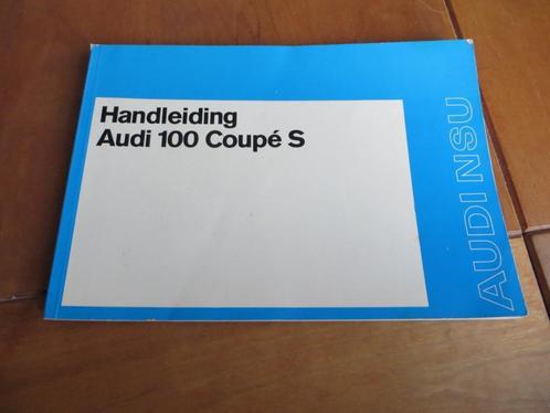 Instructieboek Audi 100 Coupe S 1973, zeer mooi!, Auto diversen, Handleidingen en Instructieboekjes, Ophalen of Verzenden