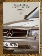 Folder, brochure Mercedes-Benz 420 SEC 500 SEC 560 SEC 1985, Nieuw, Mercedes-Benz, Mercedes, Ophalen of Verzenden