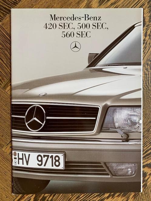 Folder, brochure Mercedes-Benz 420 SEC 500 SEC 560 SEC 1985, Boeken, Auto's | Folders en Tijdschriften, Nieuw, Mercedes, Ophalen of Verzenden