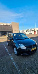 Suzuki Swift 1.3 5D 2008 Zwart, Auto's, Voorwielaandrijving, Stof, Zwart, 965 kg