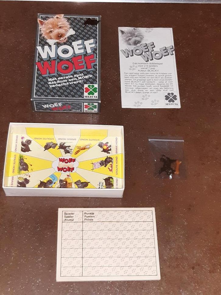 Woef woef vintage uitmuntende staat, Hobby en Vrije tijd, Gezelschapsspellen | Overige, Zo goed als nieuw, Ophalen of Verzenden