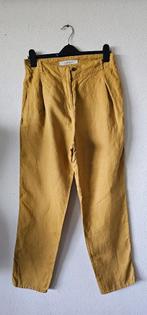 gele linnen broek van Humanoid maat M (29625), Verzenden, Maat 38/40 (M), Geel, Lang