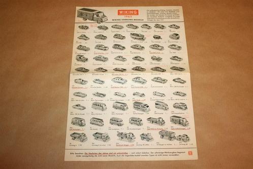 Zeldzame reclame-uitgave Wiking Verkehrs- Modelle 1965 !!, Hobby en Vrije tijd, Modelauto's | 1:87, Gebruikt, Auto, Wiking, Ophalen of Verzenden