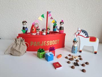 Pakjesboot sinterklaas peg dolls  beschikbaar voor biedingen