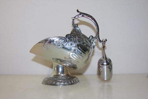 Sheffield Highlands verzilverde suikerpot met schepje, Antiek en Kunst, Antiek | Goud en Zilver, Ophalen