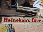 Heineken's emaille bord., Verzamelen, Biermerken, Ophalen, Reclamebord, Plaat of Schild, Overige merken