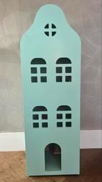 HEMA Blauw Grachtenpand Poppenhuis met Meubels, Kinderen en Baby's, Speelgoed | Poppenhuizen, Ophalen, Gebruikt, Poppenhuis