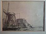 Rembrandt de molen, Antiek en Kunst, Kunst | Etsen en Gravures, Ophalen of Verzenden