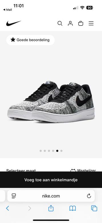 Nike Air Force 1 Flyknit beschikbaar voor biedingen