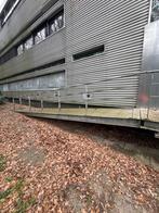 Gebruikte stalen trap met hellingbaan en bordes, Doe-het-zelf en Verbouw, Ladders en Trappen, Ophalen, Gebruikt, Trap, Nvt