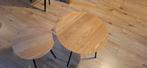 Set van 2 houten salontafels, Ophalen, Minder dan 45 cm, Minder dan 55 cm, Gebruikt