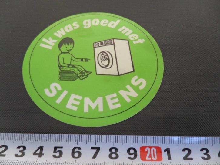 sticker Ik was goed met SIEMENS  witgoed, Verzamelen, Stickers, Zo goed als nieuw, Ophalen