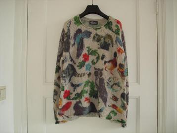 Princess goes Hollywood  mt 40 trui +print  53 % alpaca +wol beschikbaar voor biedingen