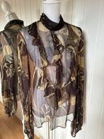 Escada Blouse Maat 42, Ophalen of Verzenden, Zo goed als nieuw, Maat 42/44 (L), Bruin
