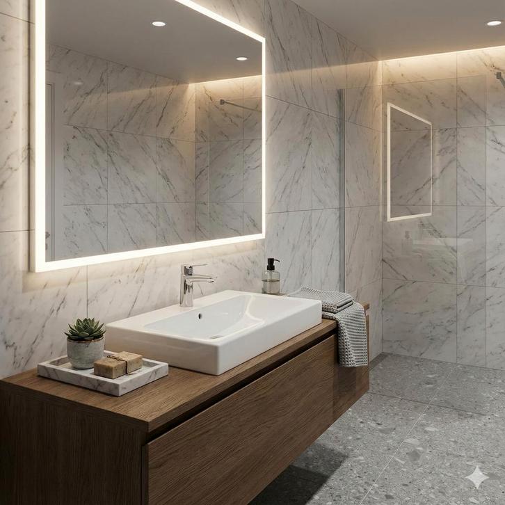 Complete wastafelset: Sphinx 345 (60cm) + Grohe kraan, Doe-het-zelf en Verbouw, Sanitair, Zo goed als nieuw, Ophalen