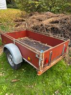 Machinetransporter dichte aanhanger tandemasser enkelasser, Auto diversen, Aanhangers en Bagagewagens, Ophalen of Verzenden, Zo goed als nieuw