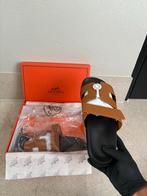Hermes Slippers Maat 43-44-45 - Nieuw in Doos, Kleding | Heren, Schoenen, Ophalen of Verzenden, Nieuw, Bruin, Slippers