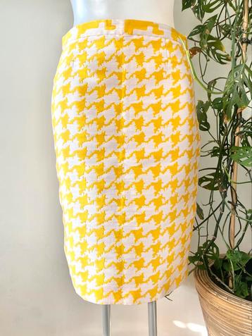 Boutique Moschino koker rok maat 36 geel - wit beschikbaar voor biedingen