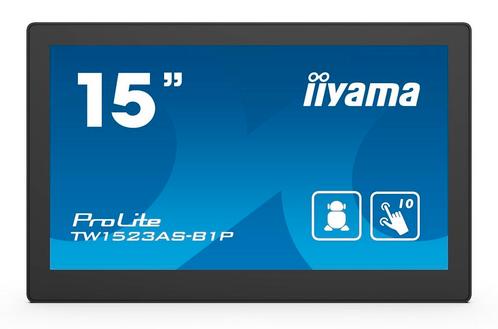 Iiyama ProLite TW1523AS-B1P android ips usb c touch, Computers en Software, Monitoren, Zo goed als nieuw, DisplayPort, HDMI, USB-C