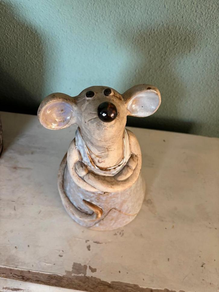 Keramieken muis beeld, Verzamelen, Beelden en Beeldjes, Zo goed als nieuw, Dier, Ophalen