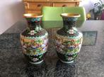 Vaas, cloisonné, emaille op koper, vintage, Antiek en Kunst, Antiek | Vazen, Ophalen