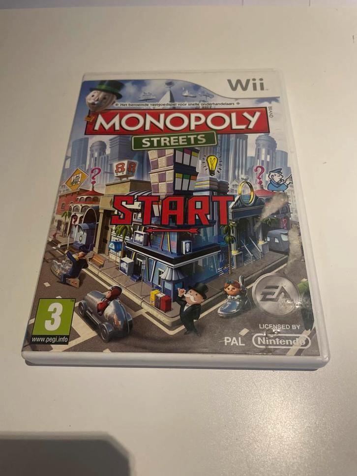 Monopoly Streets - Wii, Spelcomputers en Games, Games | Nintendo Wii, Gebruikt, Strategie en Constructie, 1 speler, Vanaf 3 jaar