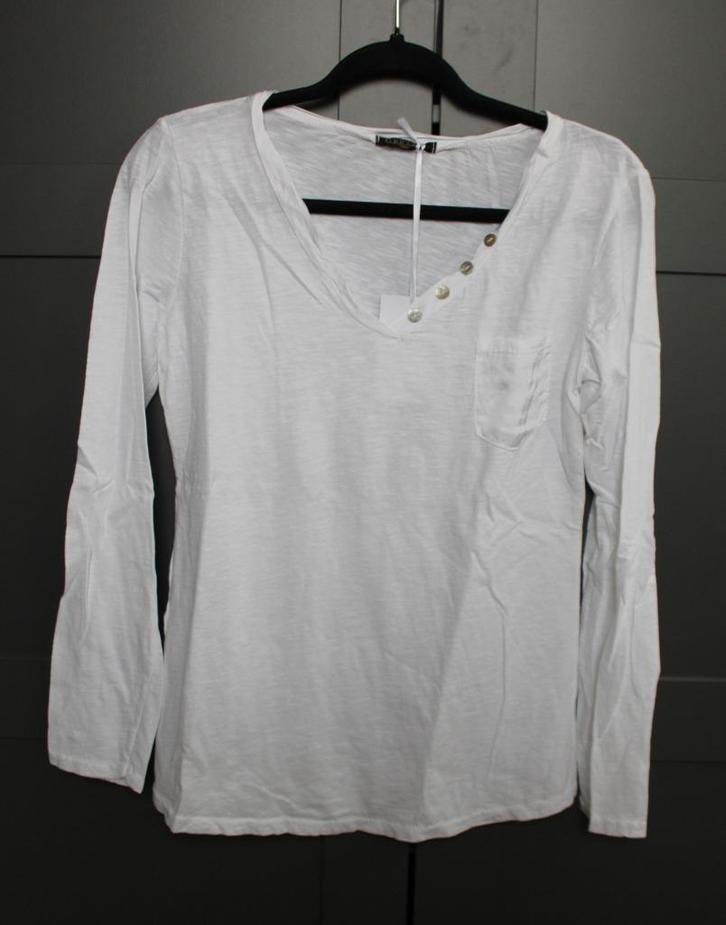 Longsleeve van G.Ricceri maat M/L, Kleding | Dames, T-shirts, Nieuw, Maat 38/40 (M), Wit, Lange mouw, Ophalen of Verzenden