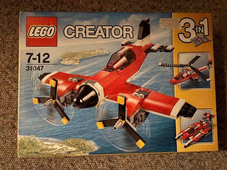 Lego Creator 31047 3-in-1 Propeller Vliegtuig, Kinderen en Baby's, Speelgoed | Duplo en Lego, Zo goed als nieuw, Lego, Complete set