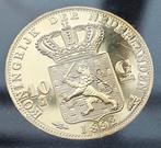 Vergulde herslag tientje 1892, Postzegels en Munten, Munten | Nederland, Ophalen of Verzenden, Koningin Wilhelmina, 10 gulden