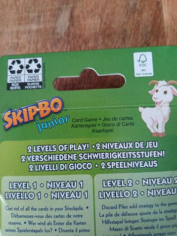 Skipbo junior.  beschikbaar voor biedingen
