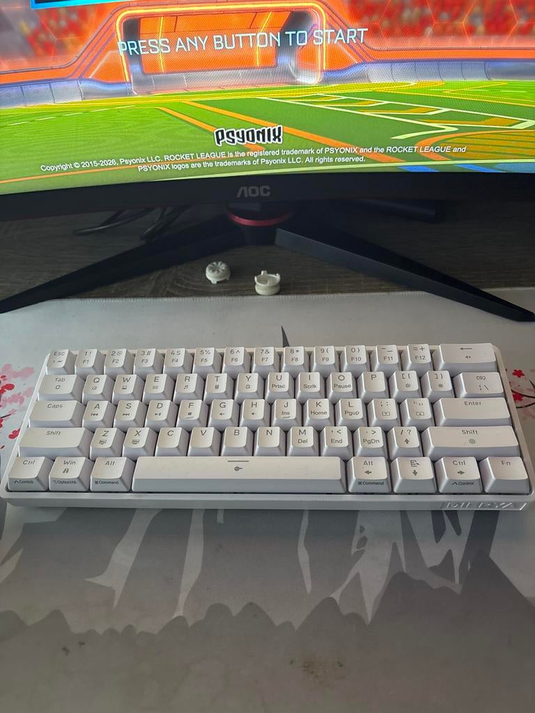 Gaming Toetsenbord DK61SE + Razer DeathAdder Essential, Gebruikt, Gaming toetsenbord, Ophalen of Verzenden, Qwerty